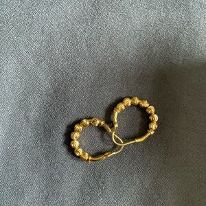 22K Solid Gold Hoop Earrings